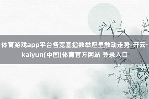 体育游戏app平台各宽基指数举座呈触动走势-开云·kaiyun(中国)体育官方网站 登录入口